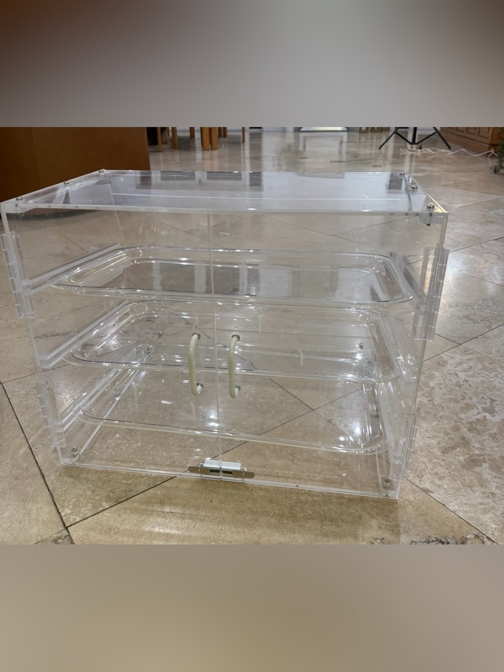 Clear Acrylic 3-Tier Storage Organizer - Transparent Home Storage